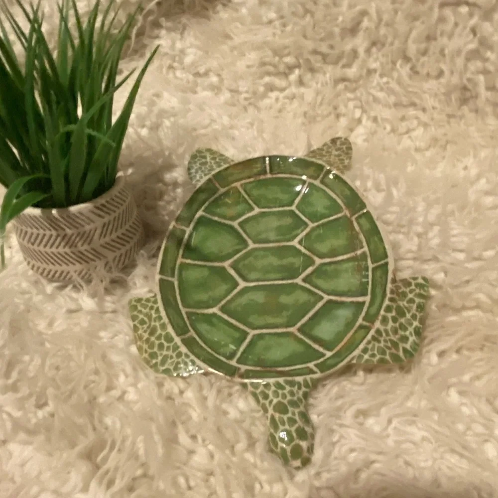 50%offw❤️ Pier 1 Speedy the Turtle Collection Melamine Appetizer Plates p